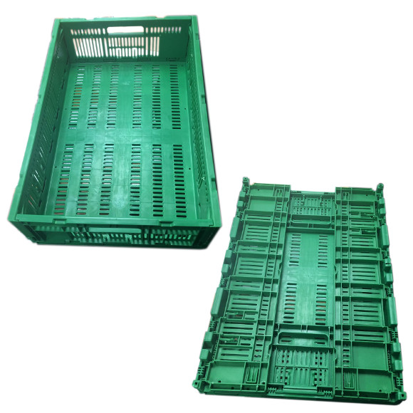 Foldable Plastic Produce Crates (Pack of 5) MaxShelf