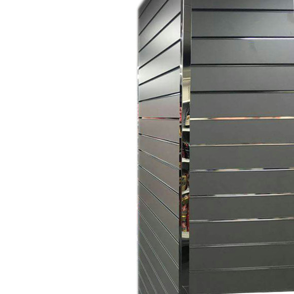 Slatwall 90° Corner Steel Trim (Pack of 2) MaxShelf