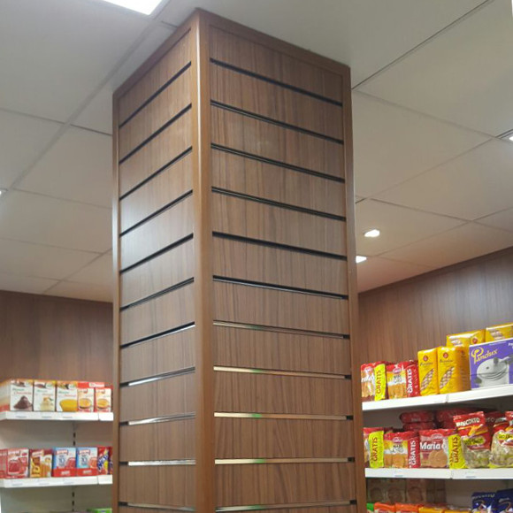 Slatwall 90° CORNER WOOD TRIM (Pack of 2) MaxShelf