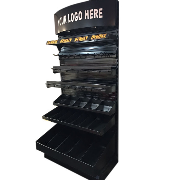 Free Standing Tool Display Wall Unit with Canopy MaxShelf