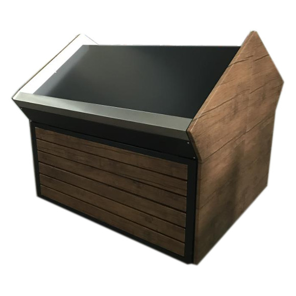 WOODEN FRUIT AND VEGETABLE GONDOLA STAND MaxShelf