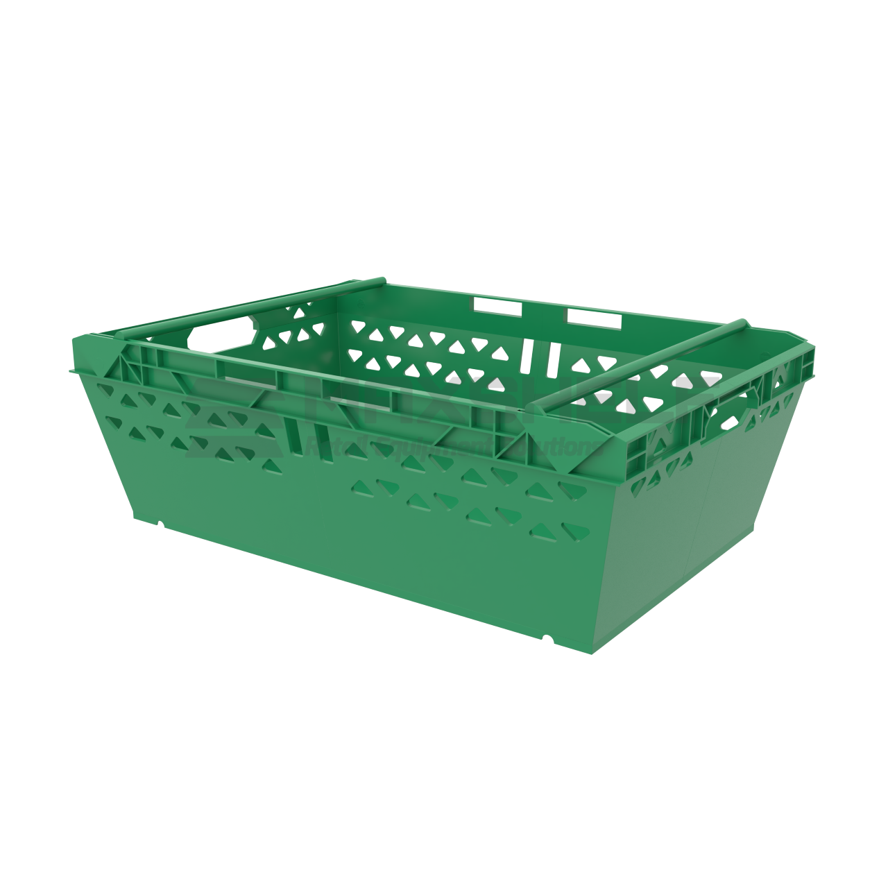 Fruit & Veg Bale Crate Green Large 600X400X190 Uk - Maxshelf - Retail ...