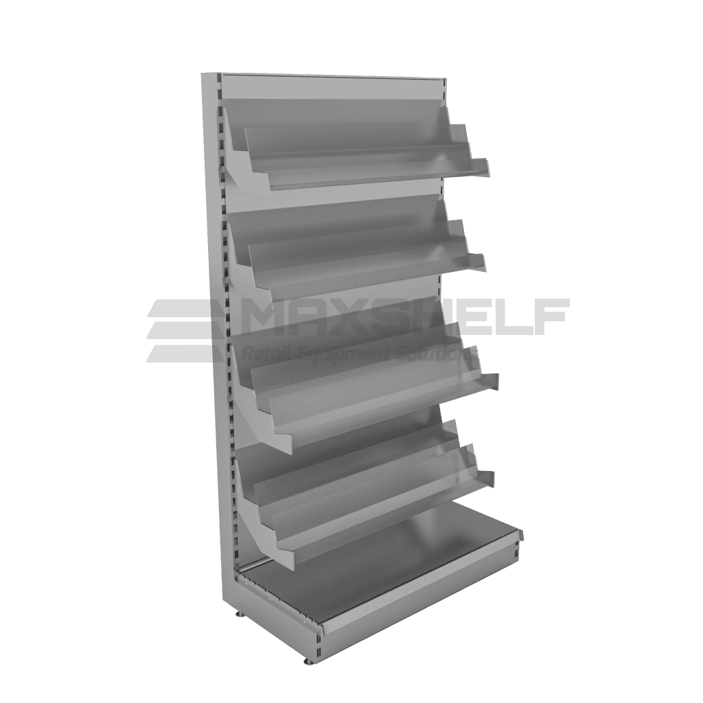 Acrylic magazine shelving tier Max Shelf Retail Equipment Solutions